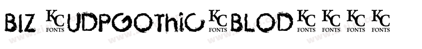 BIZ -UDPGothic-Blod字体转换